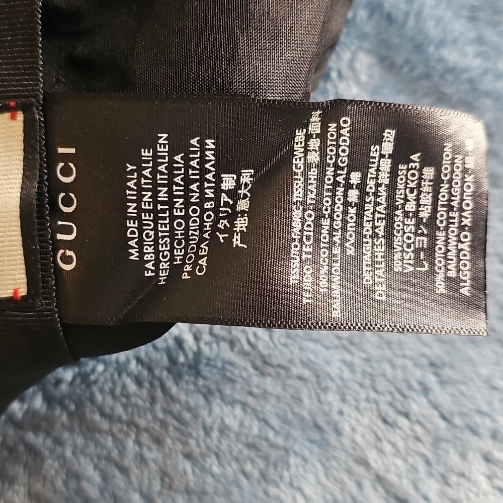 Gucci Black Gg Monogram Structured Cap - image 5